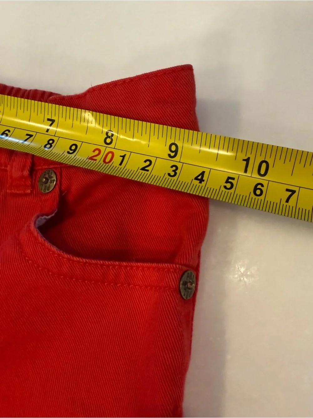 Ralph Lauren Unisex Kids 2 PCS Set Denim Shirt Red Jeans Sz 18 Mo. EUC